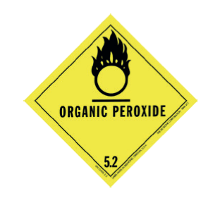 Class 5.2 organic peroxide hazard label