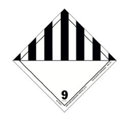 Class 9 miscellaneous dangerous goods hazard label